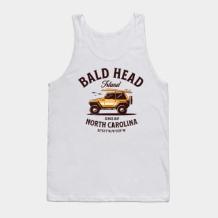 Bald Head Island, NC Surfboard Vacationing Tank Top